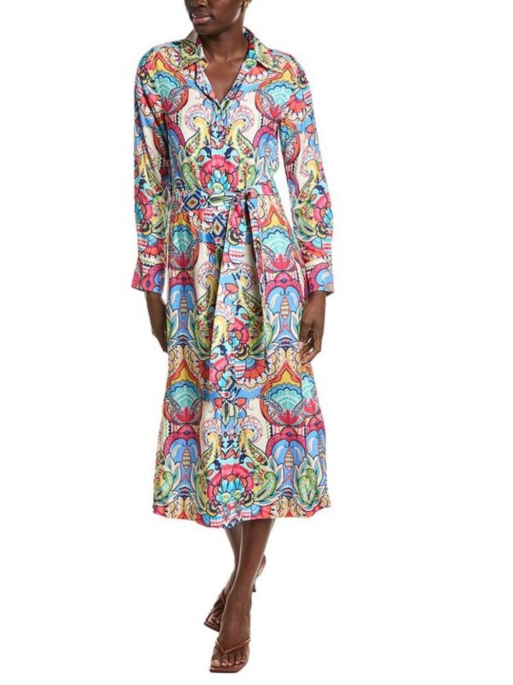 NWT J.McLaughlin Vanna Dress in Off White/Multi Madrid Paisley Size Small